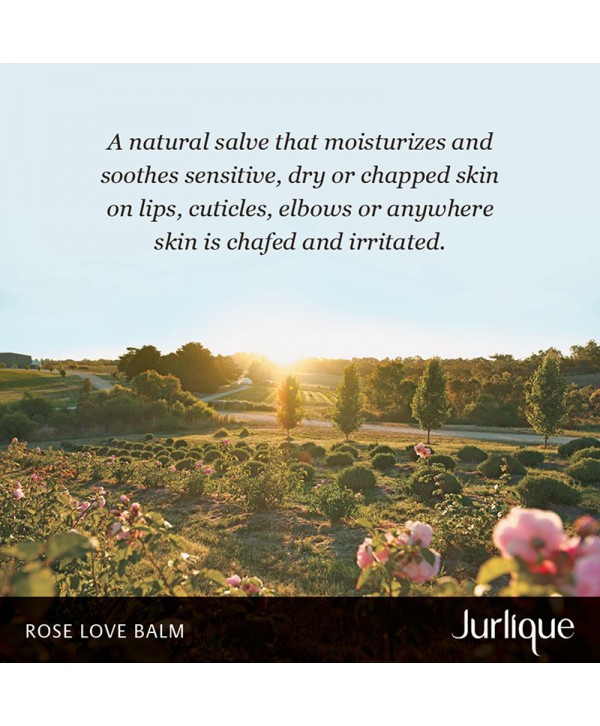 Jurlique Rose Love Balm Natural Lip Balm & Multipurpose Rose Salve With Safflower Oil